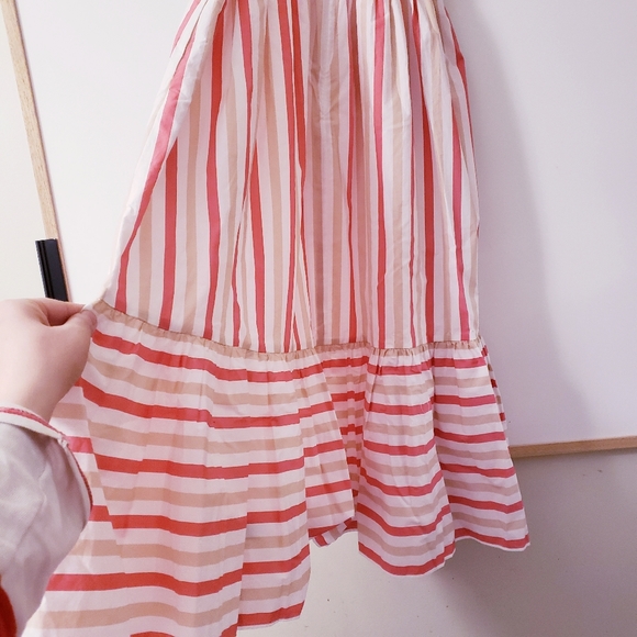 KATE SPADE BNWOT pink striped poplin midi dress - Picture 13 of 14